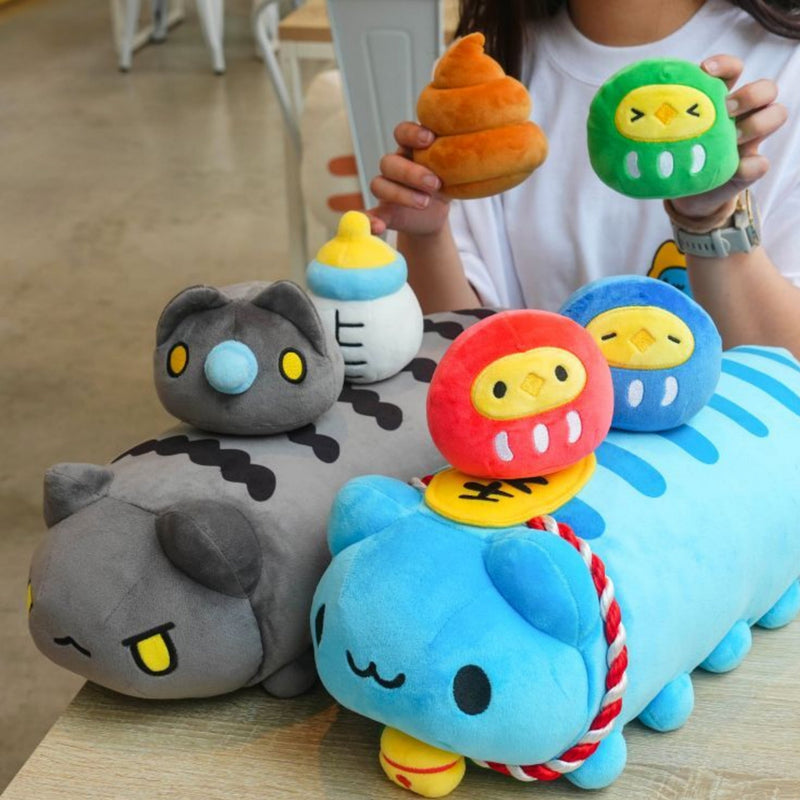 Bugcat Capoo: Lucky Capoo Soft Plush with 3 Chick Daruma Plushies Bugcat Capoo