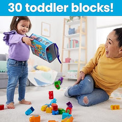 MEGA BLOKS: ABC Building Bag - 30 Pieces Toys & Games Mattel