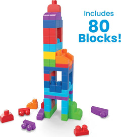 MEGA BLOKS: Big Buidling Bag - 80 Pieces Toys & Games Mattel