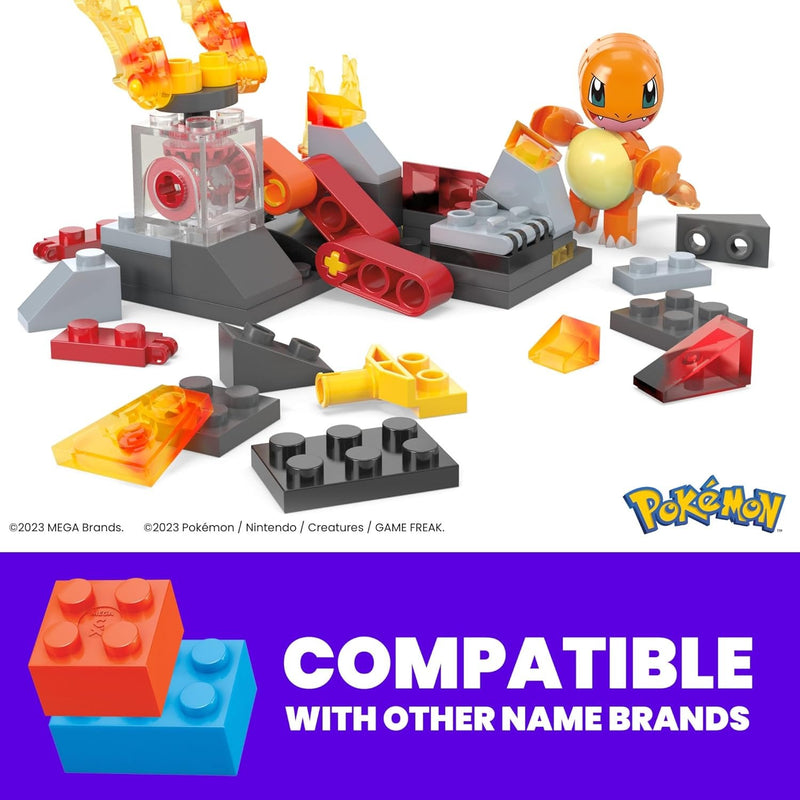 MEGA Pokemon: Charmander's Fire-Type Spin with 81 Pieces Toys & Games Mattel