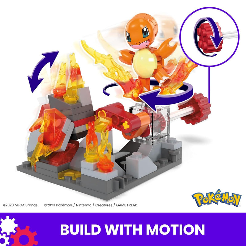 MEGA Pokemon: Charmander's Fire-Type Spin with 81 Pieces Toys & Games Mattel