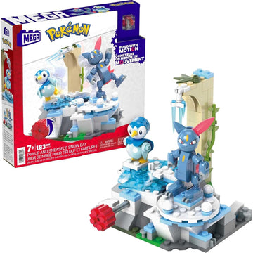MEGA Pokemon: Piplup and Synesael's Snow Day (183pcs) Toys & Games Mattel