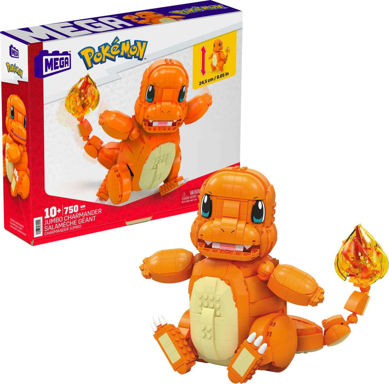 MEGA Pokémon: Jumbo Charmander - 750 Piece Building Set Toys & Games Mattel