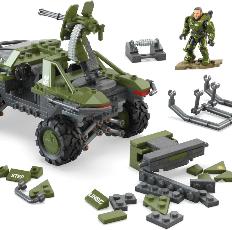 MEGA: Halo Fleetcom Warthog - 462 Building Pieces Toys & Games MEGA   