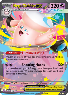 Pokemon TCG: Mega Moonlit Tin - Mega Clefable Ex