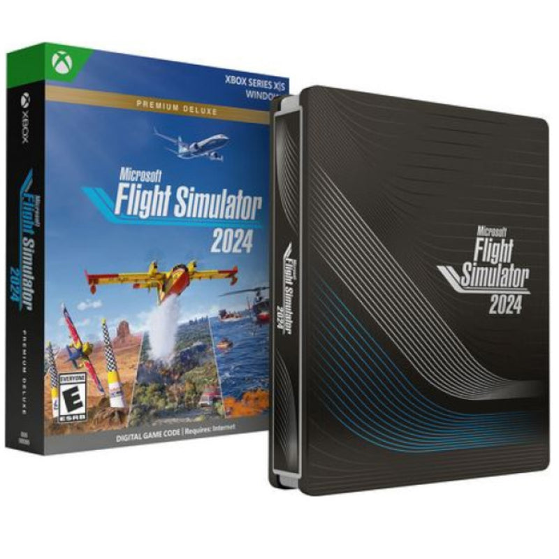 Microsoft Flight Simulator 2024 - Premium Deluxe Steelbook Edition (Code in Box) [Xbox Series X][Windows] Xbox Series X Video Game Microsoft   