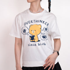 Overthinker T-shirt T-Shirts Milk Mocha Bear