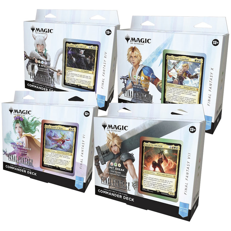 Magic: The Gathering MTG TCG: Final Fantasy Collector Commander Decks - Set of 4 Card Game Wizards of the Coast