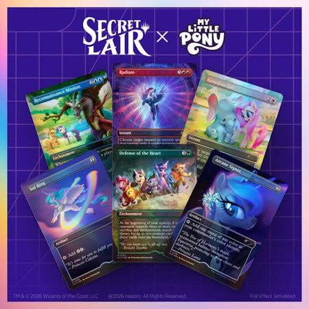 Magic: the Gathering TCG: Secret Lair x My Little Pony - Friendship is Magic (Traditional Foil Edition) Card Game Wizards of the Coast
