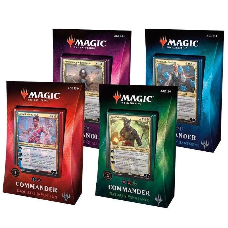 Magic The Gathering: 2018 Commander (Set of 4) Card Game Wizards of the Coast