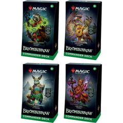 Magic: The Gathering TCG: Bloomburrow Commander Deck Bundle - 4 Deck Set Card Game Wizards of the Coast
