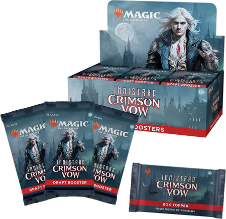 Magic: The Gathering TCG: Innistrad Crimson Vow Draft Booster Box Trading Cards Wizards of the Coast