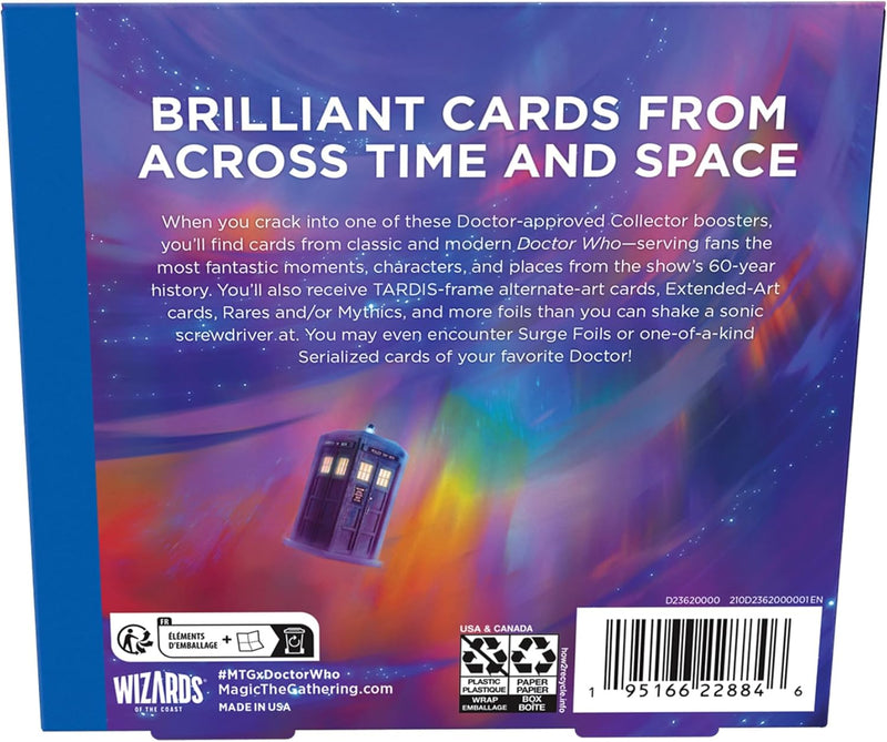 Magic: The Gathering TCG: Doctor Who Collector Booster Box Card Game Wizards of the Coast