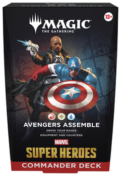 Magic The Gathering TCG: Marvel Super Heroes Commander Display - Set of 4 Card Game Wizards of the Coast