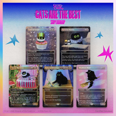 Magic: the Gathering TCG: Secret Lair - Purr Majesty (Traditional Foil Edition) Card Game Wizards of the Coast
