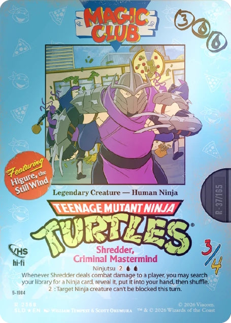 Magic the Gathering: Secret Lair x Teenage Mutant Ninja Turtles - VHS Villains (Traditional Foil Edition) Card Game Wizards of the Coast