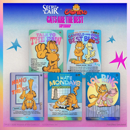 Magic: the Gathering TCG: Secret Lair x Garfield - Motivationally Challenged (Traditional Foil Edition) Card Game Wizards of the Coast