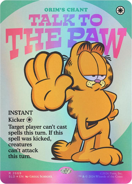 Magic: the Gathering TCG: Secret Lair x Garfield - Motivationally Challenged (Traditional Foil Edition) Card Game Wizards of the Coast