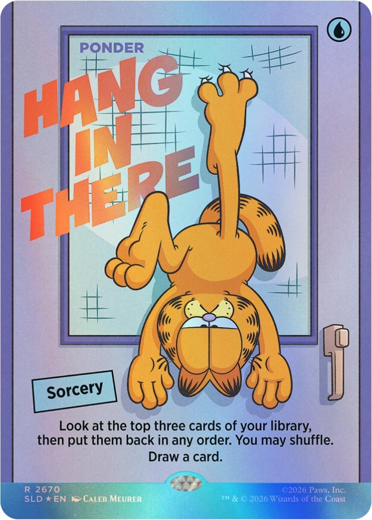 Magic: the Gathering TCG: Secret Lair x Garfield - Motivationally Challenged (Traditional Foil Edition)