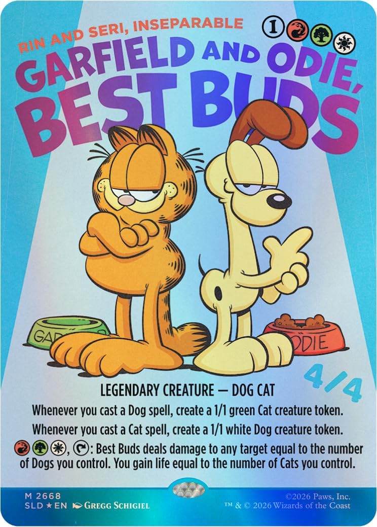 Magic: the Gathering TCG: Secret Lair x Garfield - Motivationally Challenged (Traditional Foil Edition)