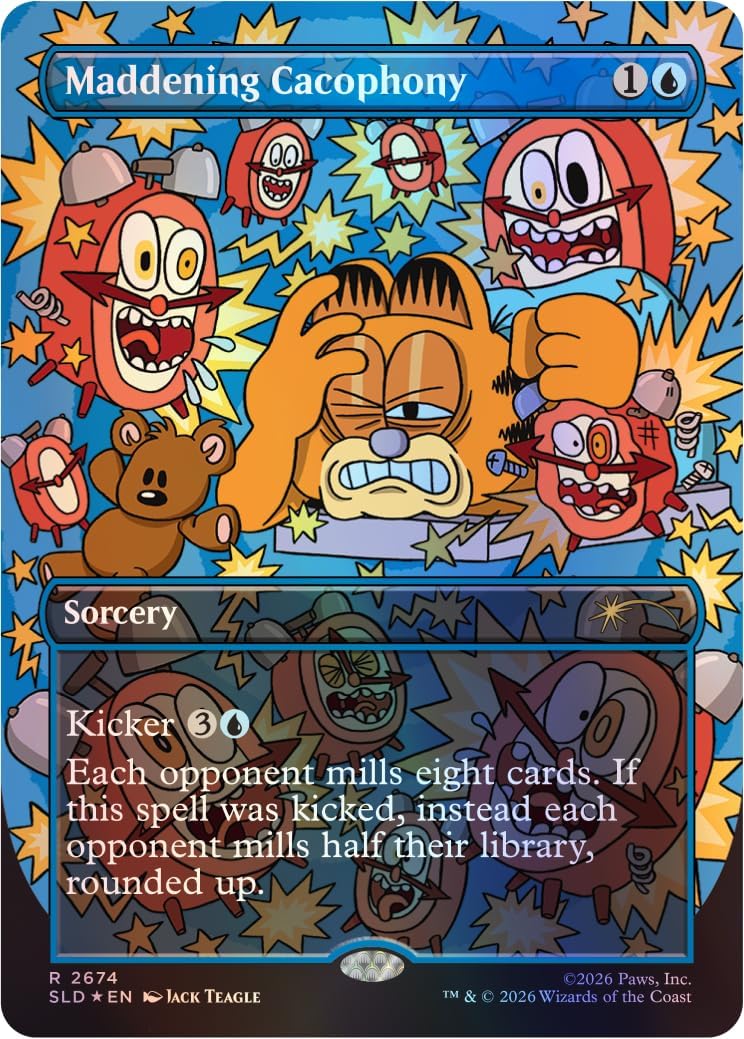 Magic: the Gathering TCG: Secret Lair x Garfield - Our Only Thought Is To Entertain You (Traditional Foil Edition)