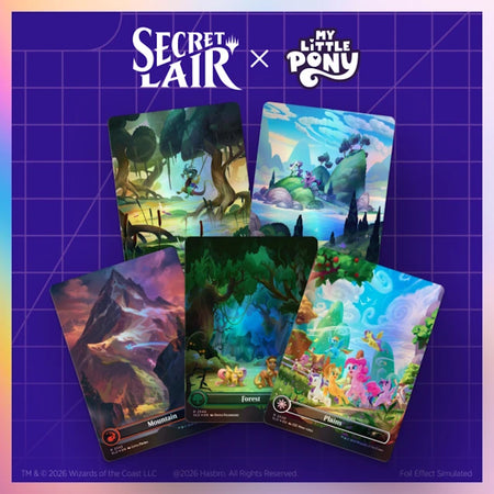 Magic: the Gathering TCG: Secret Lair x My Little Pony - The Lands of Equestria (Traditional Foil Edition) Card Game Wizards of the Coast