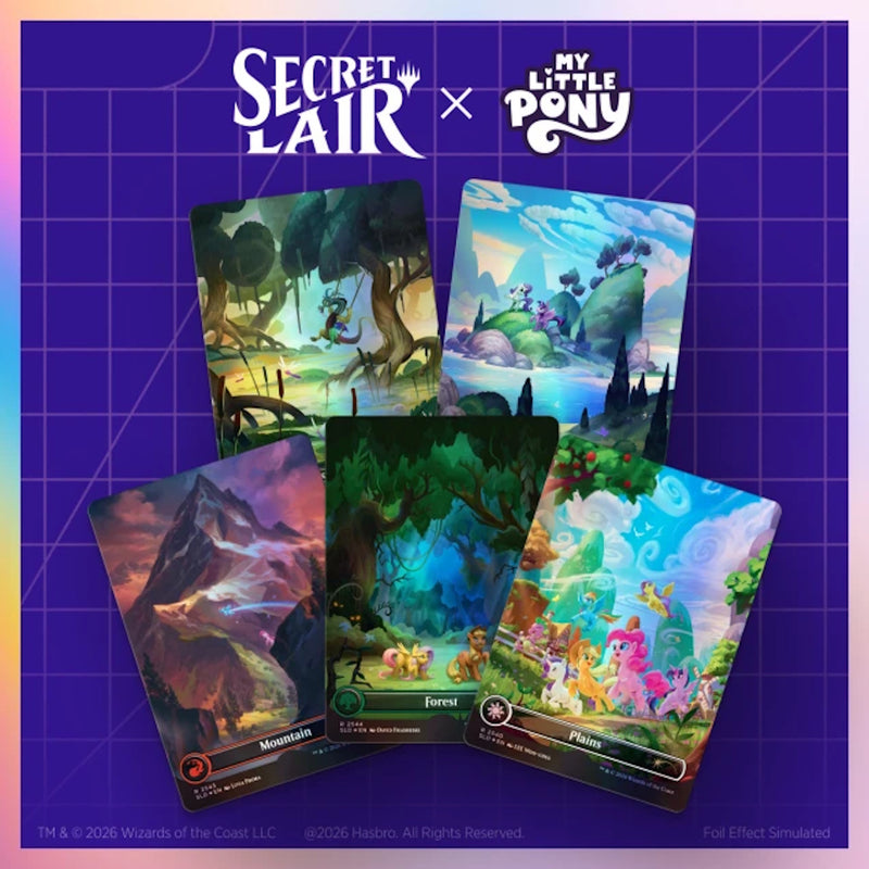 Magic: the Gathering TCG: Secret Lair x My Little Pony - The Lands of Equestria (Traditional Foil Edition)
