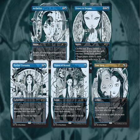 Magic the Gathering: Secret Lair Featuring: Peach Momoko - Rainbow Foil Edition Card Game Wizards of the Coast