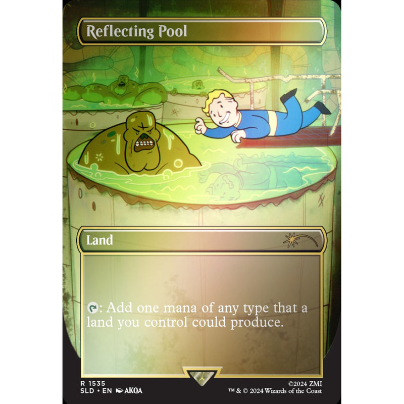 Magic the Gathering: Secret Lair x Fallout: Points of Interest - Rainbow Foil Card Game Wizards of the Coast   