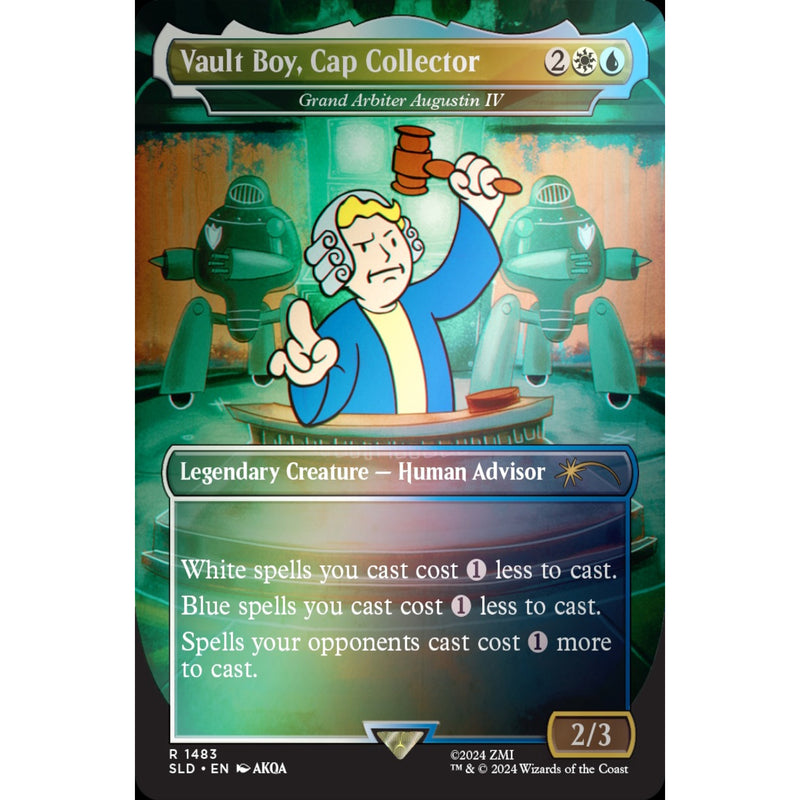 Magic the Gathering: Secret Lair x Fallout: Vault Boy - Rainbow Foil Card Game Wizards of the Coast   