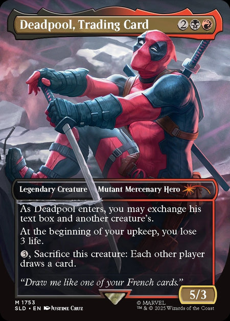 Magic the Gathering: Secret Lair x Deadpool (Non-Foil) Card Game Wizards of the Coast