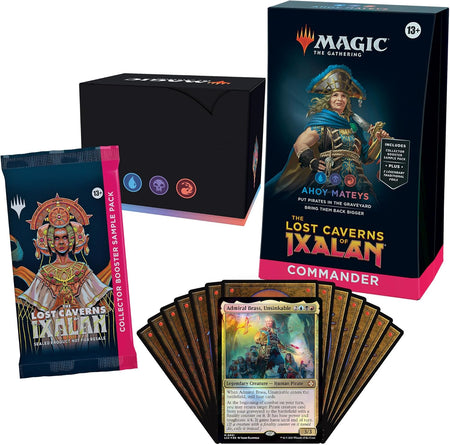 Magic The Gathering: The Lost Caverns of Ixalan Commander Deck Bundle (Ahoy Mateys, Blood Rites, Explorers of The Deep, Veloci-ramp-tor) Card Game Wizards of the Coast