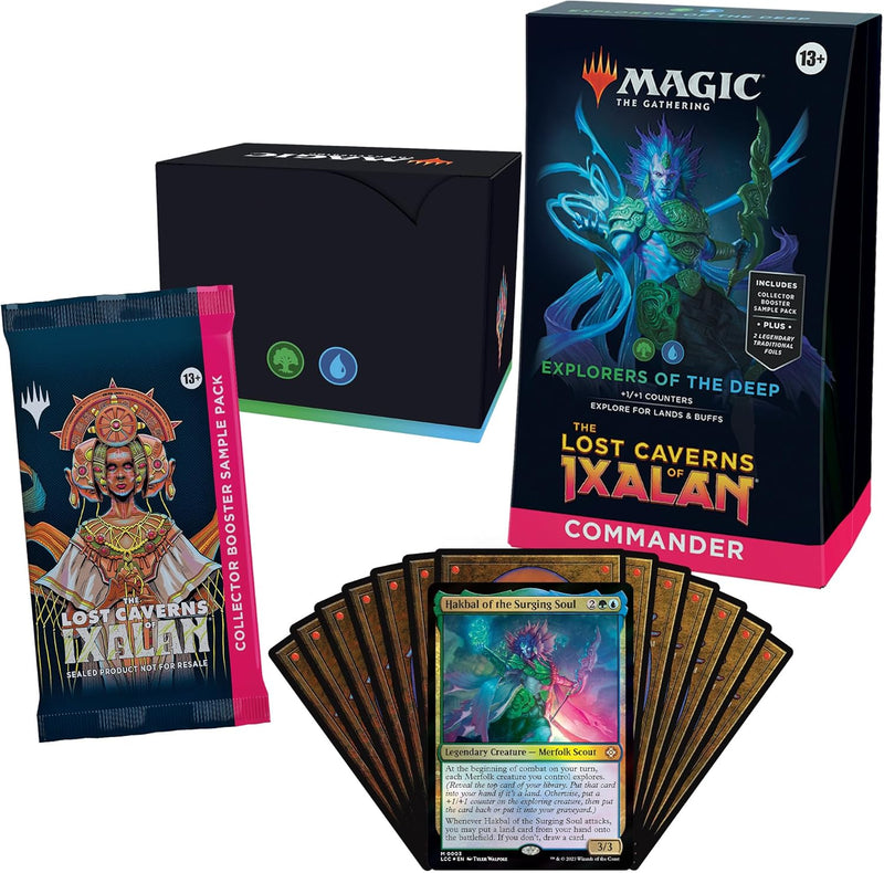 Magic The Gathering: The Lost Caverns of Ixalan Commander Deck Bundle (Ahoy Mateys, Blood Rites, Explorers of The Deep, Veloci-ramp-tor) Card Game Wizards of the Coast