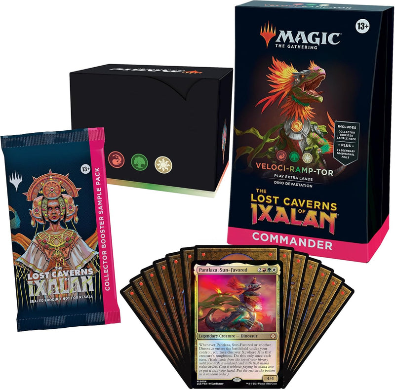 Magic The Gathering: The Lost Caverns of Ixalan Commander Deck Bundle (Ahoy Mateys, Blood Rites, Explorers of The Deep, Veloci-ramp-tor) Card Game Wizards of the Coast