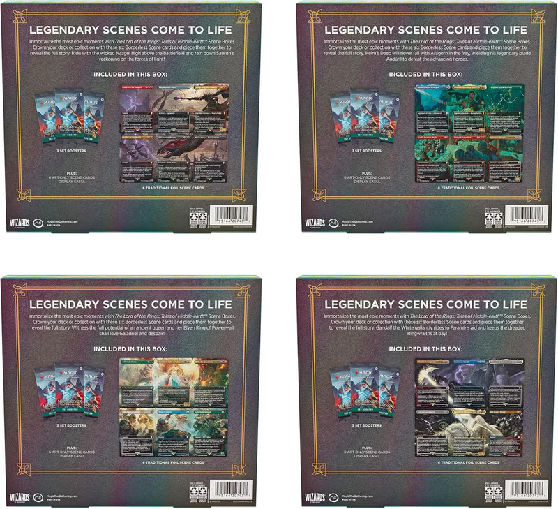 Magic: The Gathering TCG: Lord of the Rings Holiday Scene Box (Set of 4) Card Game Wizards of the Coast