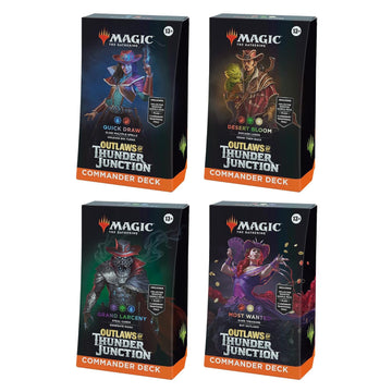Magic: The Gathering TCG: Outlaws of Thunder Junction Commander Deck Bundle (All 4 Decks) Card Game Wizards of the Coast