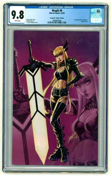 Magik: #8 [JS Campbell CGC 9.8 - 1:100] 2025 Comics Marvel Comics