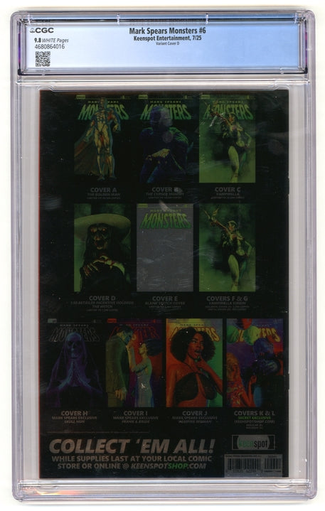 Mark Spears Monsters: #6 [Spears CGC 9.8 CVR D -1:50] 2025 Comics Keenspot