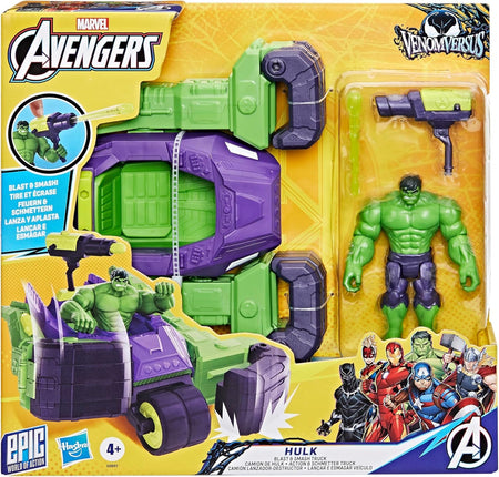 Marvel Avengers Venom Versus Epic World of Action Hulk Blast & Smash Truck Toys & Games Hasbro