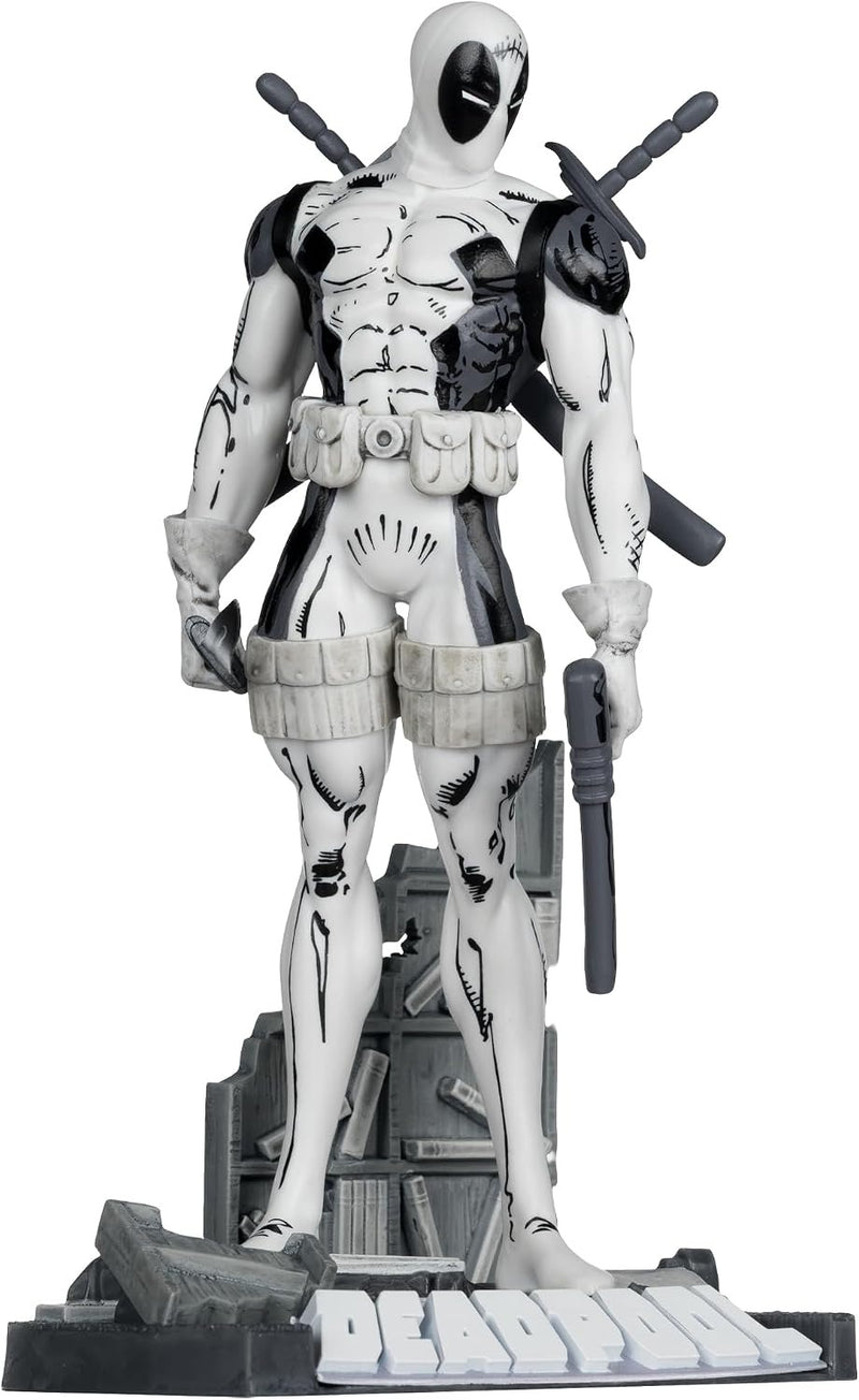 Marvel Collection: The New Mutants Issue #98 Deadpool Lineart Scene Figure - Gold Label 1:10 Scale Toys & Games McFarlane Toys