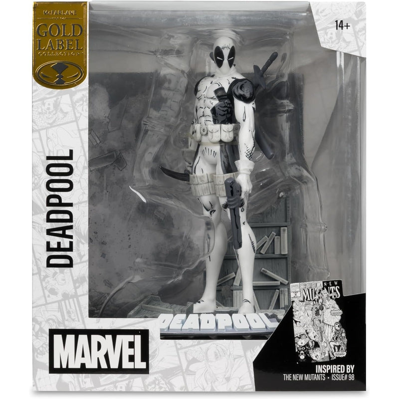 Marvel Collection: The New Mutants Issue #98 Deadpool Lineart Scene Figure - Gold Label 1:10 Scale Toys & Games McFarlane Toys