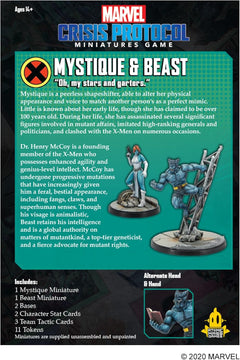 Marvel Crisis Protocol - Mystique and Beast Miniatures - CP 43 [Board Games, 2-4 Players] Board Game Marvel   