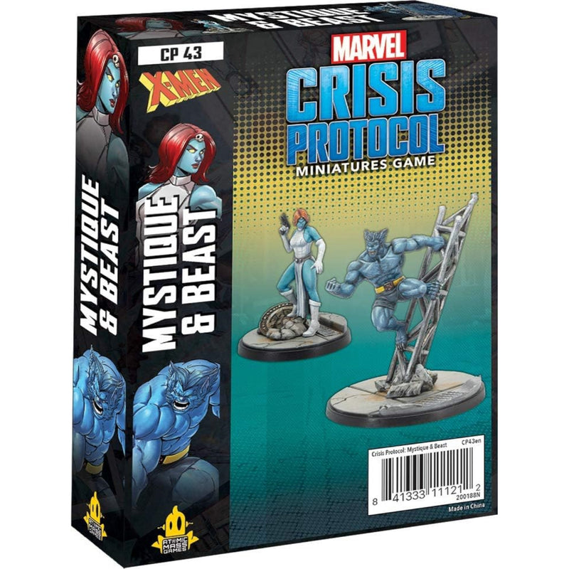 Marvel Crisis Protocol - Mystique and Beast Miniatures - CP 43 [Board Games, 2-4 Players] Board Game Marvel   