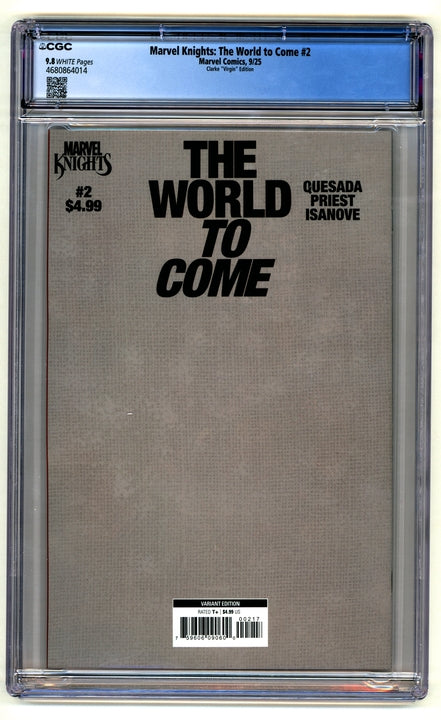 Marvel Knights The World to Come: #2 [Clarke CGC 9.8 CVR E - 1:100] 2025 Comics Marvel Comics