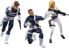 Marvel Legends Series: Captain America S.H.I.E.L.D Collection - Dum Dum Dugan , Nick Fury Jr., Sharon Carter Toys & Games Hasbro
