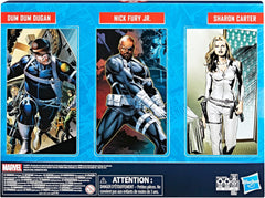 Marvel Legends Series: Captain America S.H.I.E.L.D Collection - Dum Dum Dugan , Nick Fury Jr., Sharon Carter Toys & Games Hasbro