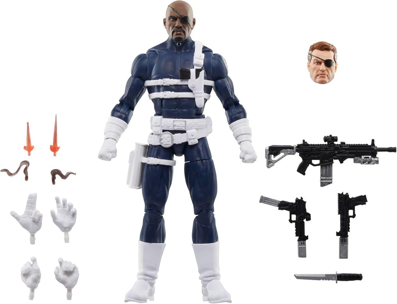 Marvel Legends Series: Captain America S.H.I.E.L.D Collection - Dum Dum Dugan , Nick Fury Jr., Sharon Carter Toys & Games Hasbro
