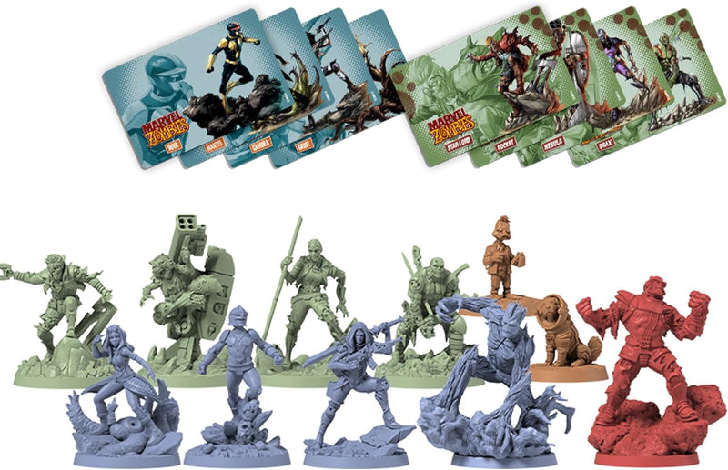 Marvel Zombies - Guardians of the Galaxy Set [Board Games, 1-6 Players] Board Game Guillotine Games   