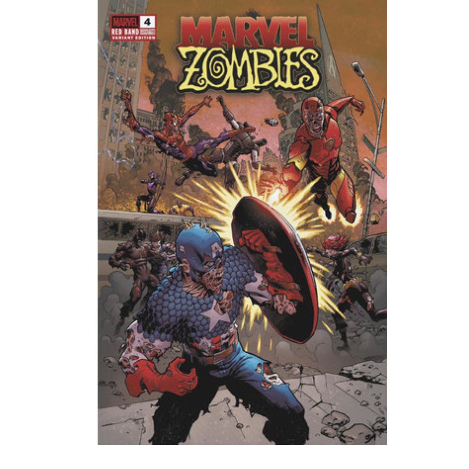 Marvel Zombies Red Band: #4 [Greg Land Polybagged CVR A] 2025 – Shopville