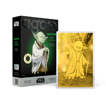 Agoro: Star Wars Master Yoda 999 Pure Silver & Gold 5g Limited Edition Blind Box Collectible Agoro
